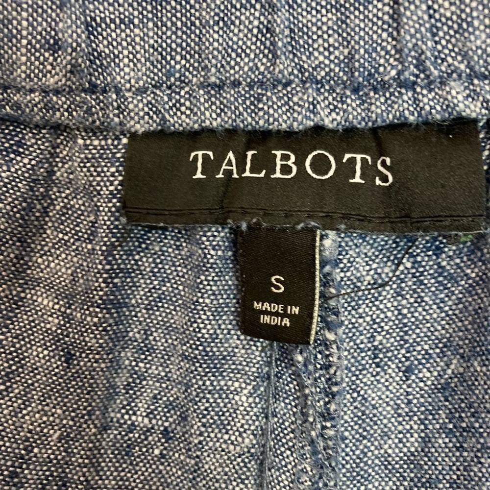 Talbots Drawstring Washed Linen Shorts - image 8